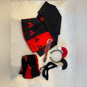 Harley Quinn Womens Costume Set